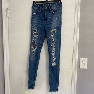 American Eagle Skinny Ripped Jeans
